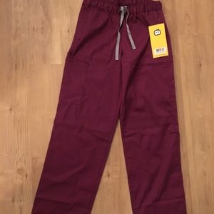 Wine wonderwink scrub pants